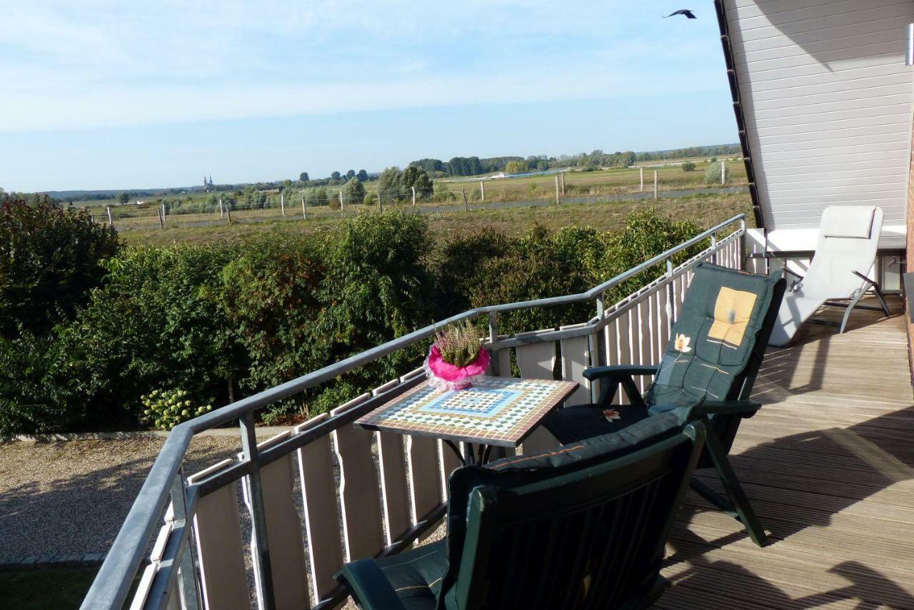 Ferienwohnung Rheinblick Bislich Wesel  Esterno foto